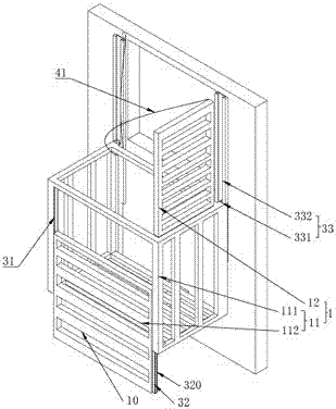 Scaling ladder type escape window