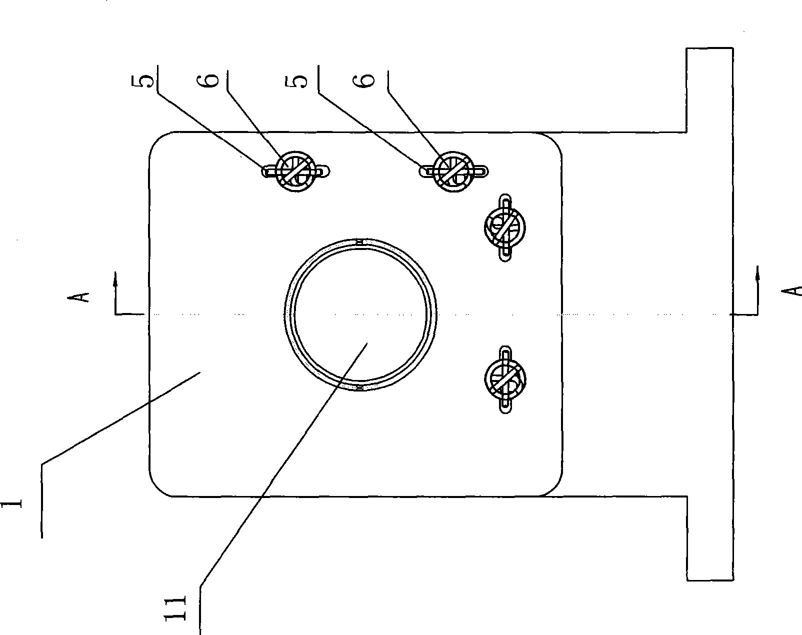 Optical regulation lens frame suitable for mobile process full-solid state high power laser