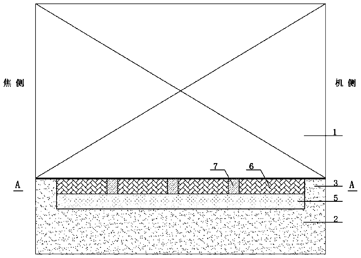 Novel heat insulation structure of coke oven foundation top plate