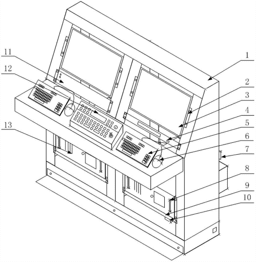 Piano type combined control table