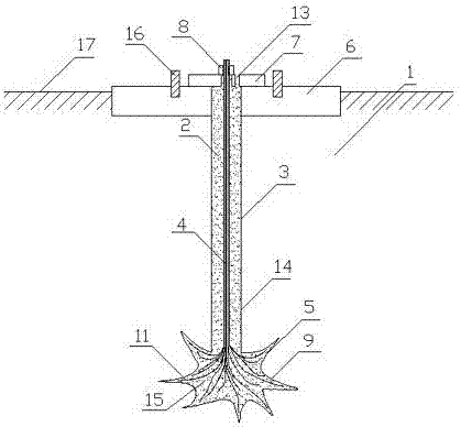 Jointed rock mass foundation pilling-pressure-shift-resistant foundation and construction method thereof