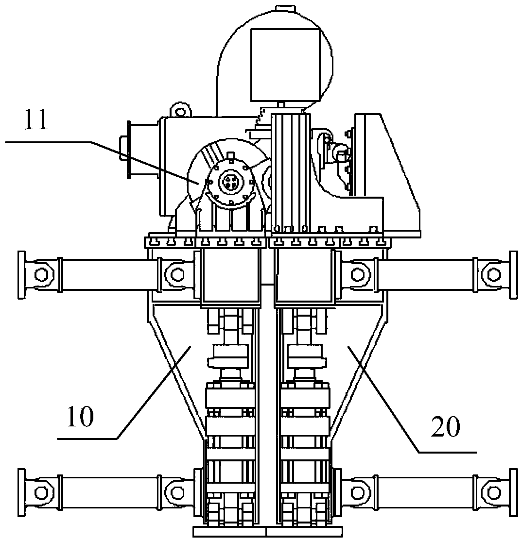 Reliability test bench of two-body six-dimensional vibration drive train assembly for high-speed motor train unit