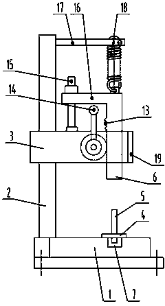 Fan housing bush assembling device