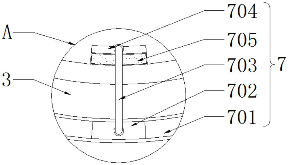 Continuous cooling device for discharged plastic bags