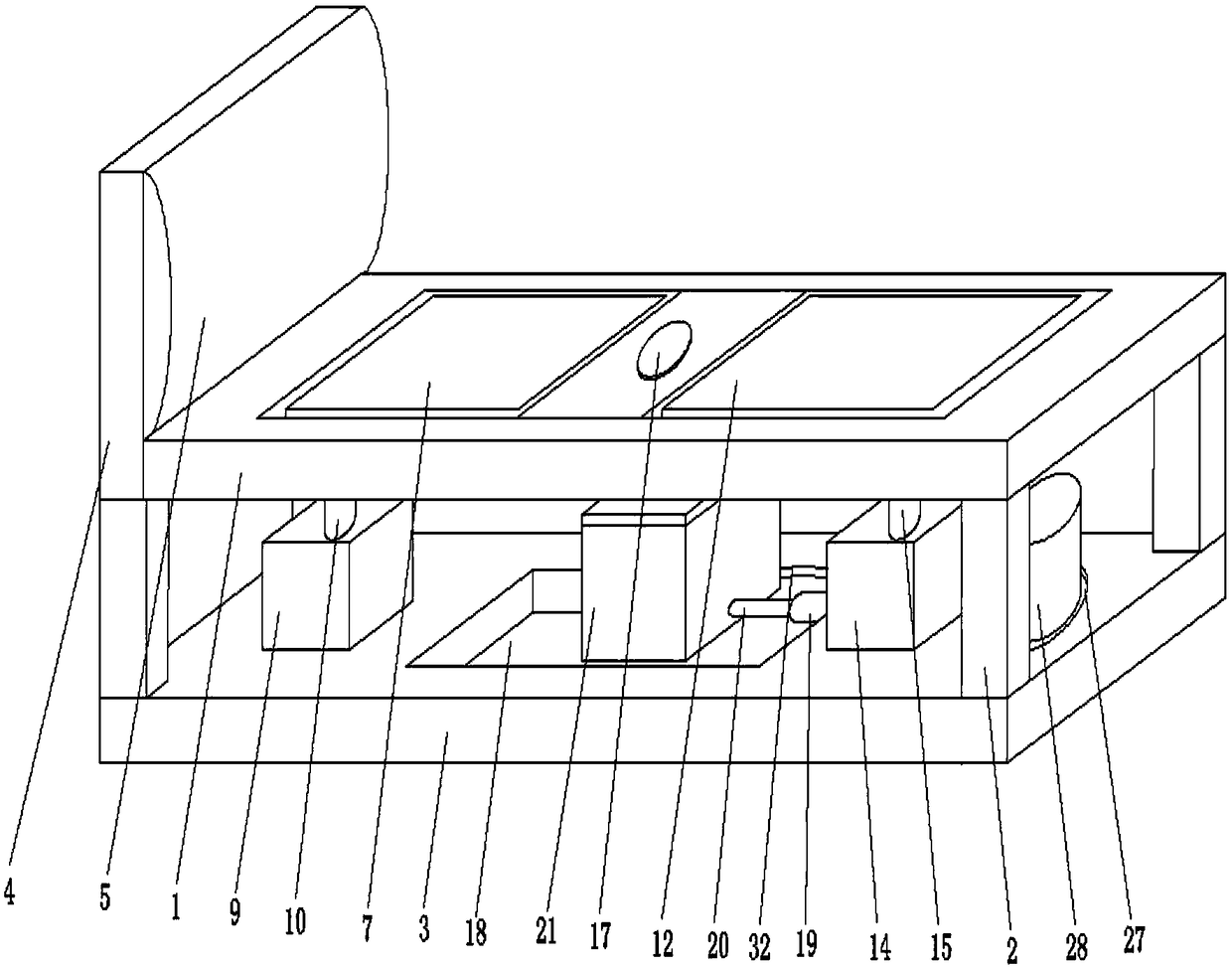 Intelligent home bed for old people