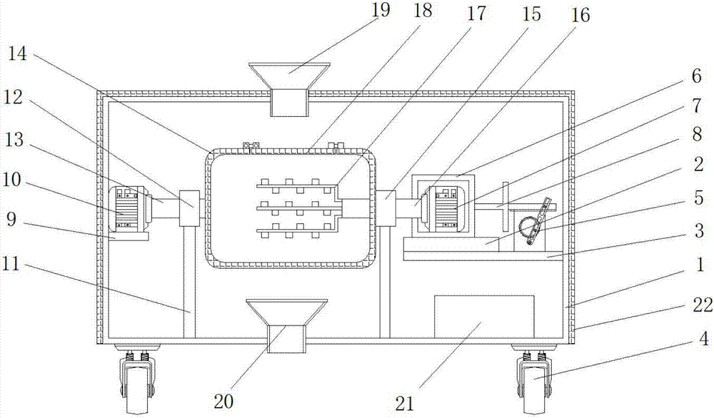 Concrete mixing device