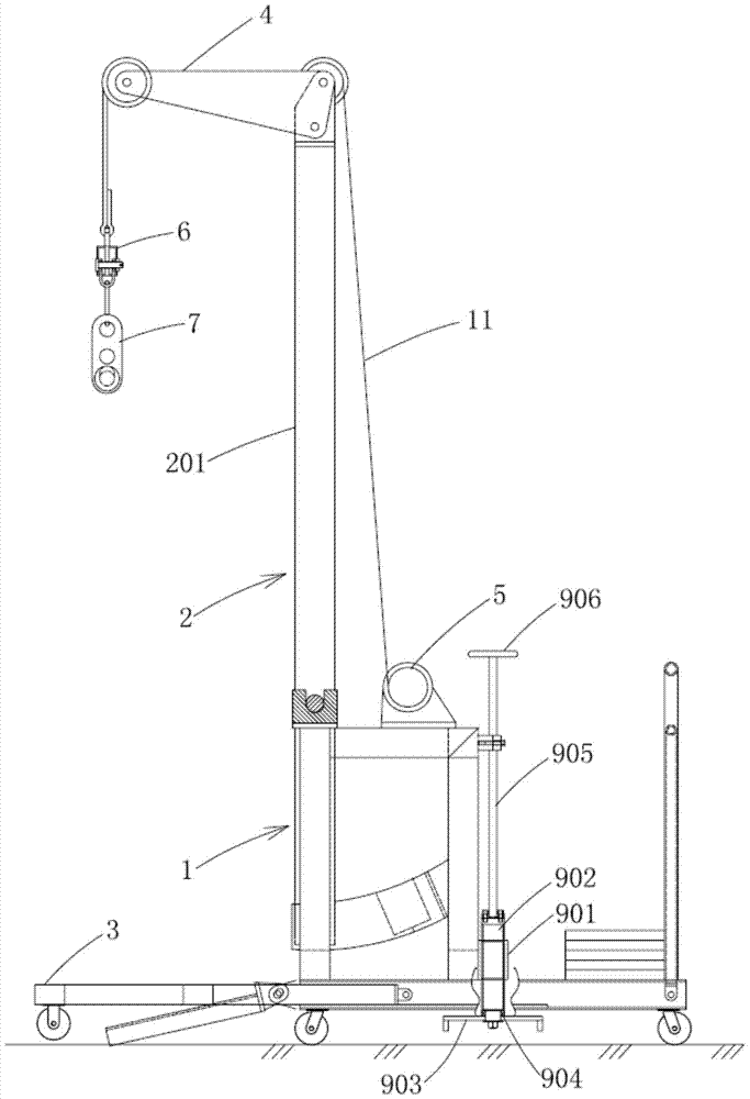 Substation multifunctional handling equipment with lockable frame and magnetic lifting loops