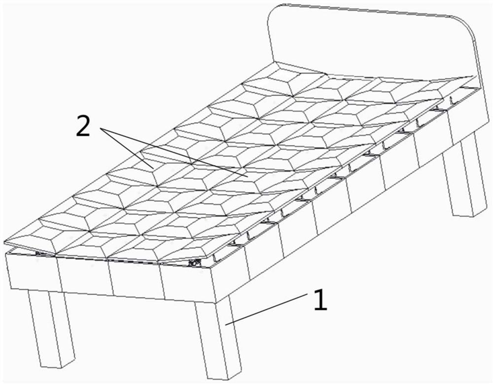 Array type anti-bedsore intelligent nursing bed