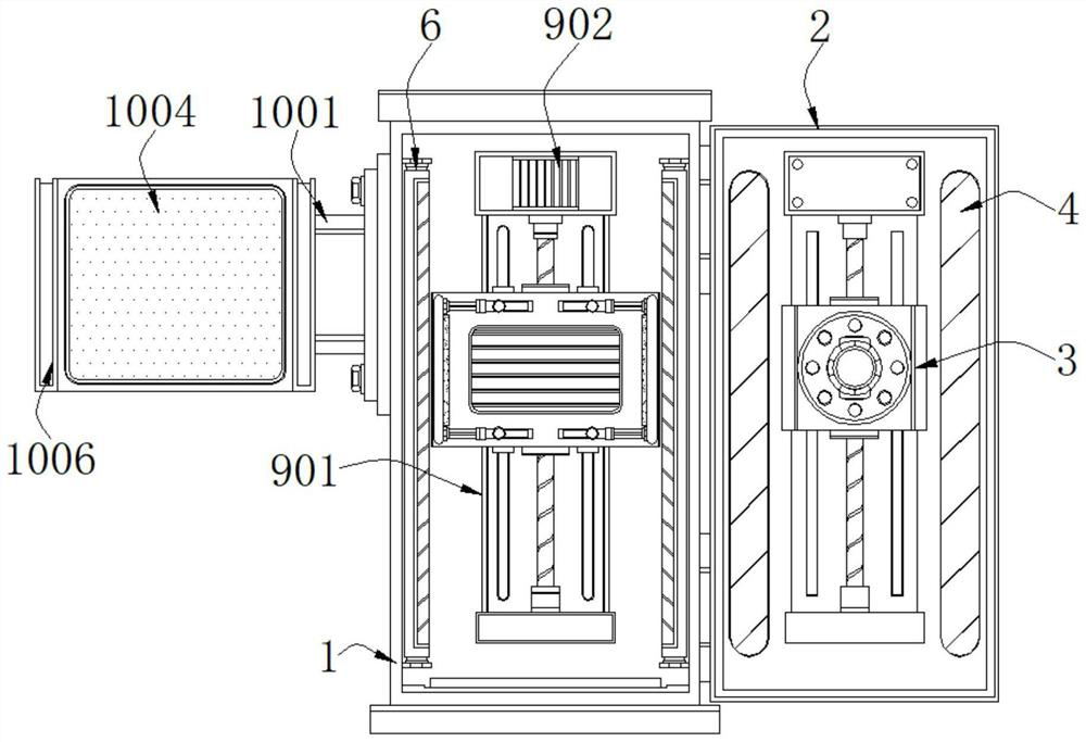 Conveniently-operated medical radiography auxiliary device for radiology department