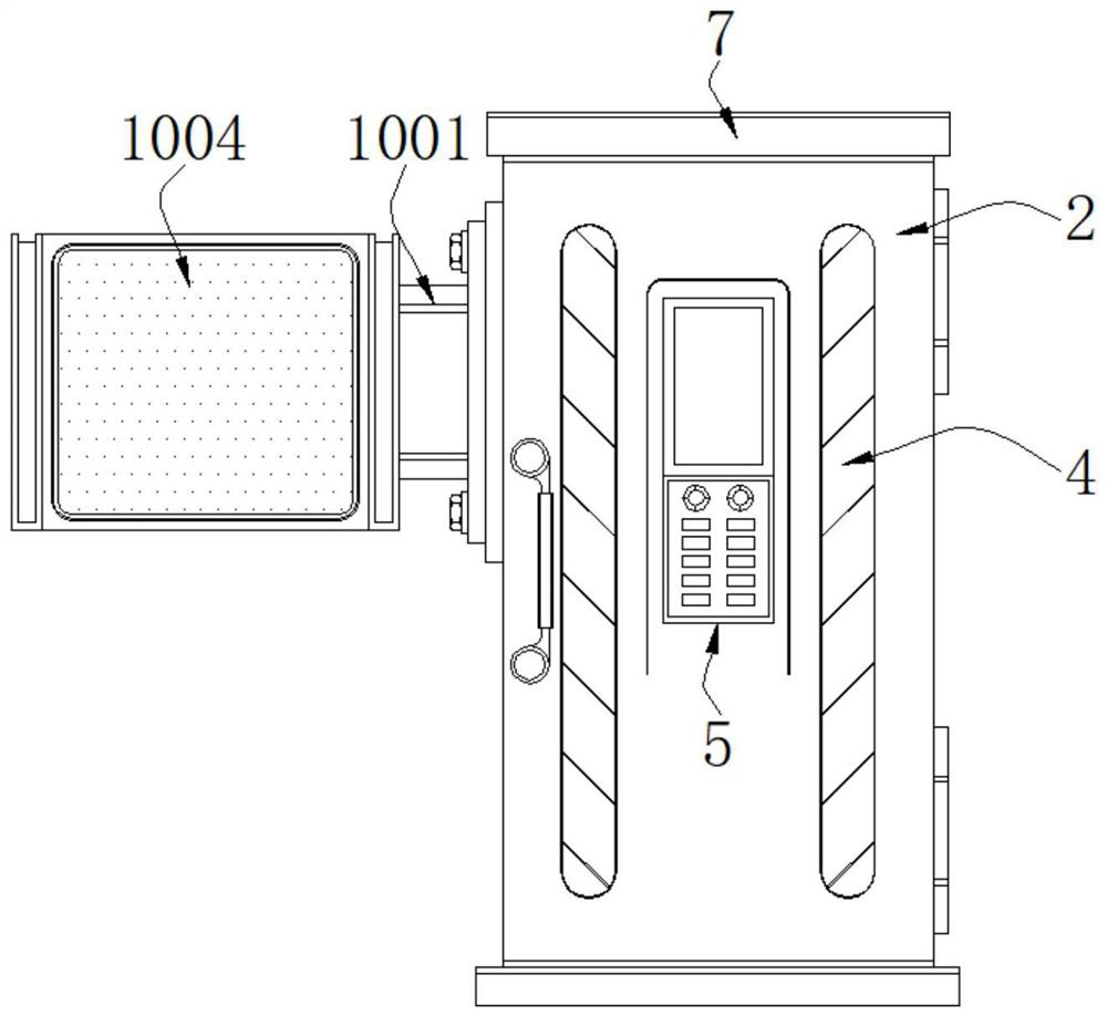 Conveniently-operated medical radiography auxiliary device for radiology department