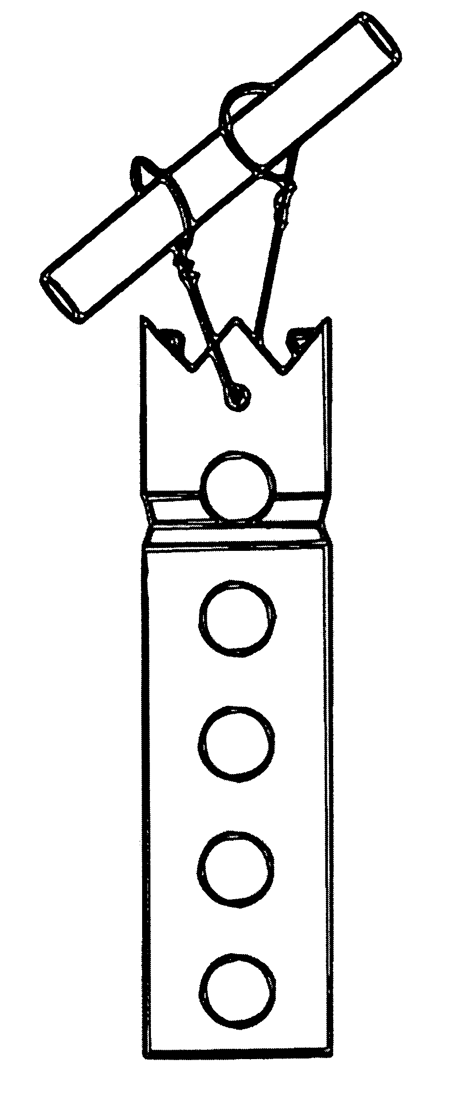 Plastic kubb (coob) game & carrying case