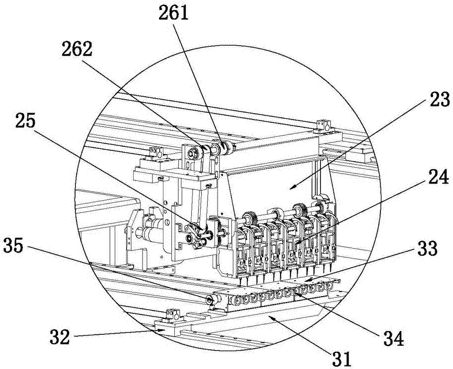 Numerical-control sewing and embroidering quilting machine provided with horizontal multi-needle machine head