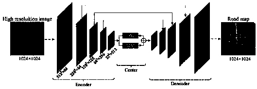 Road extraction method based on topology information refinement