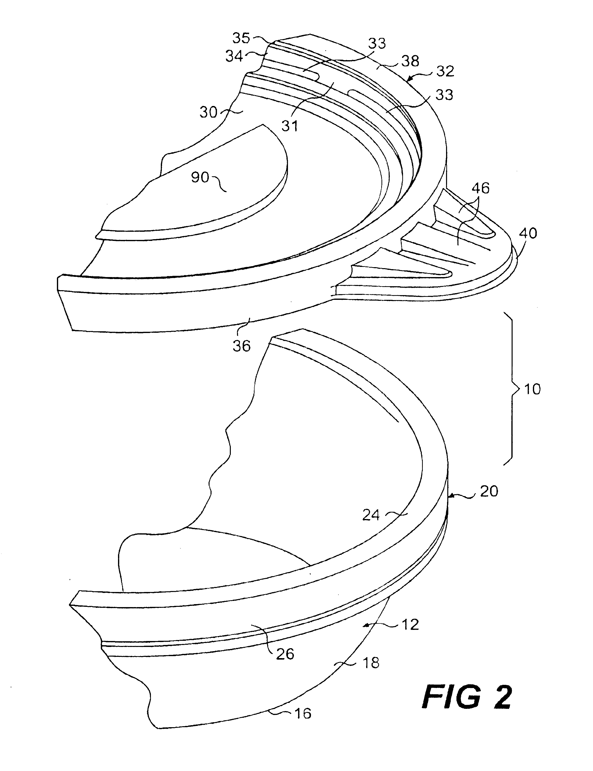 Container lid including venting and denesting features, and container having such a lid