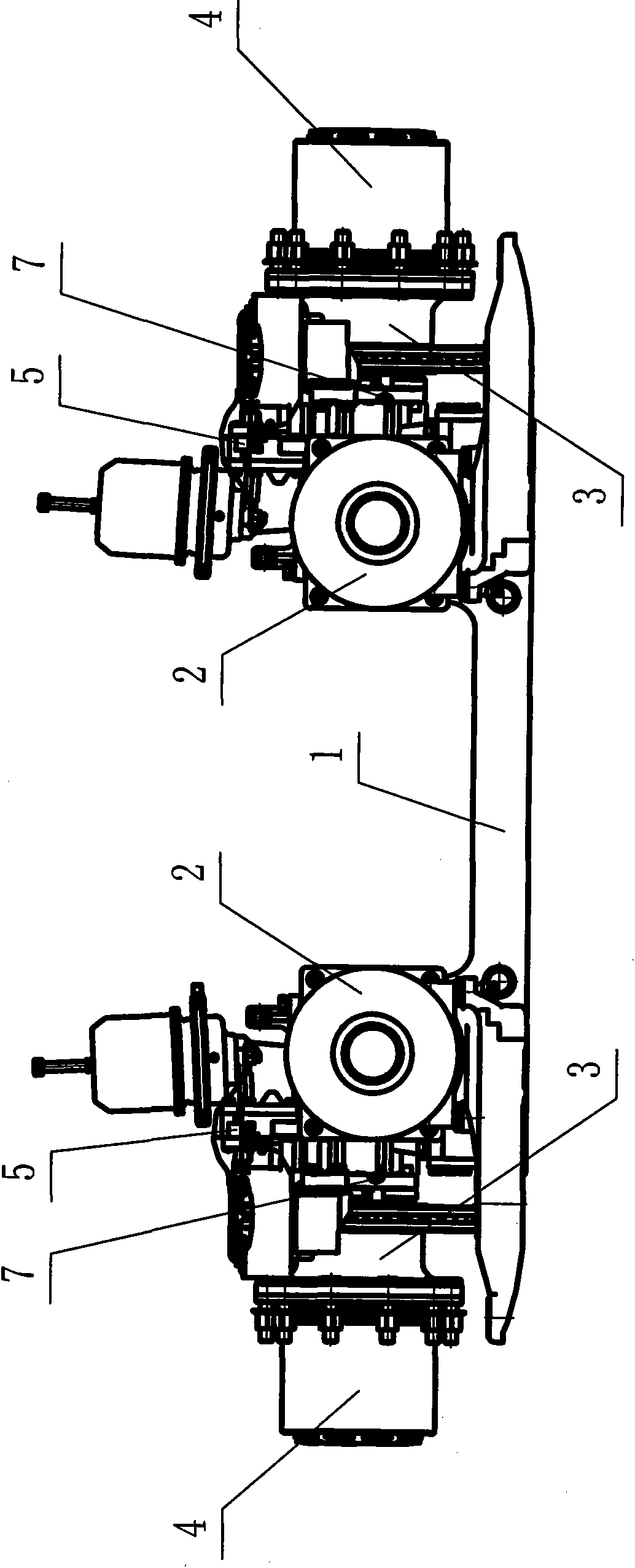 Wheel-rim electric axle