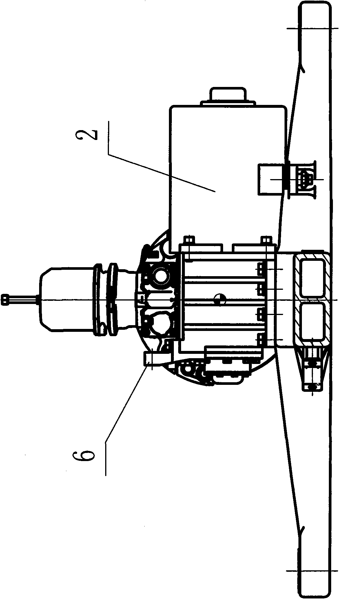 Wheel-rim electric axle