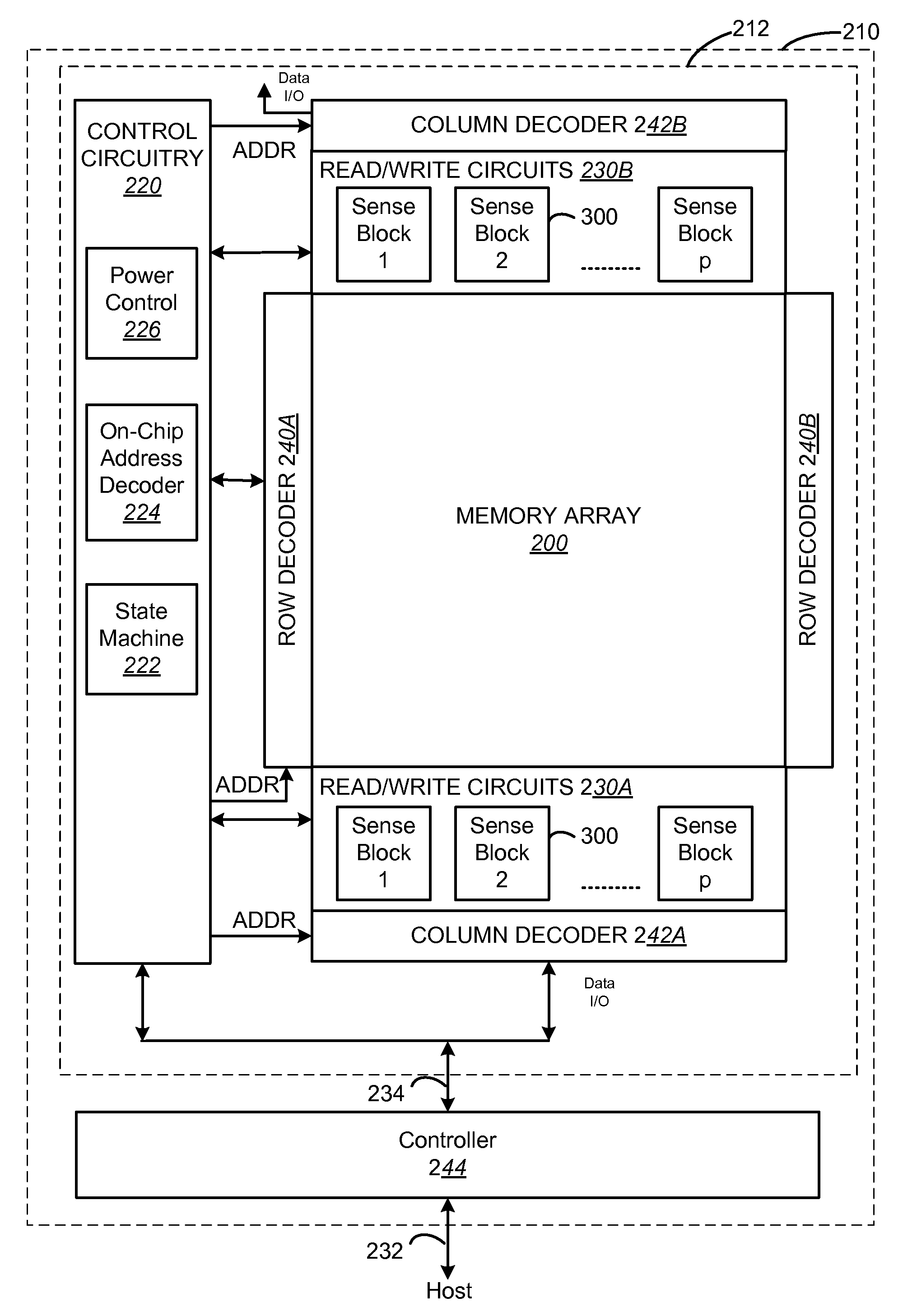 Multiple pass write sequence for non-volatile storage