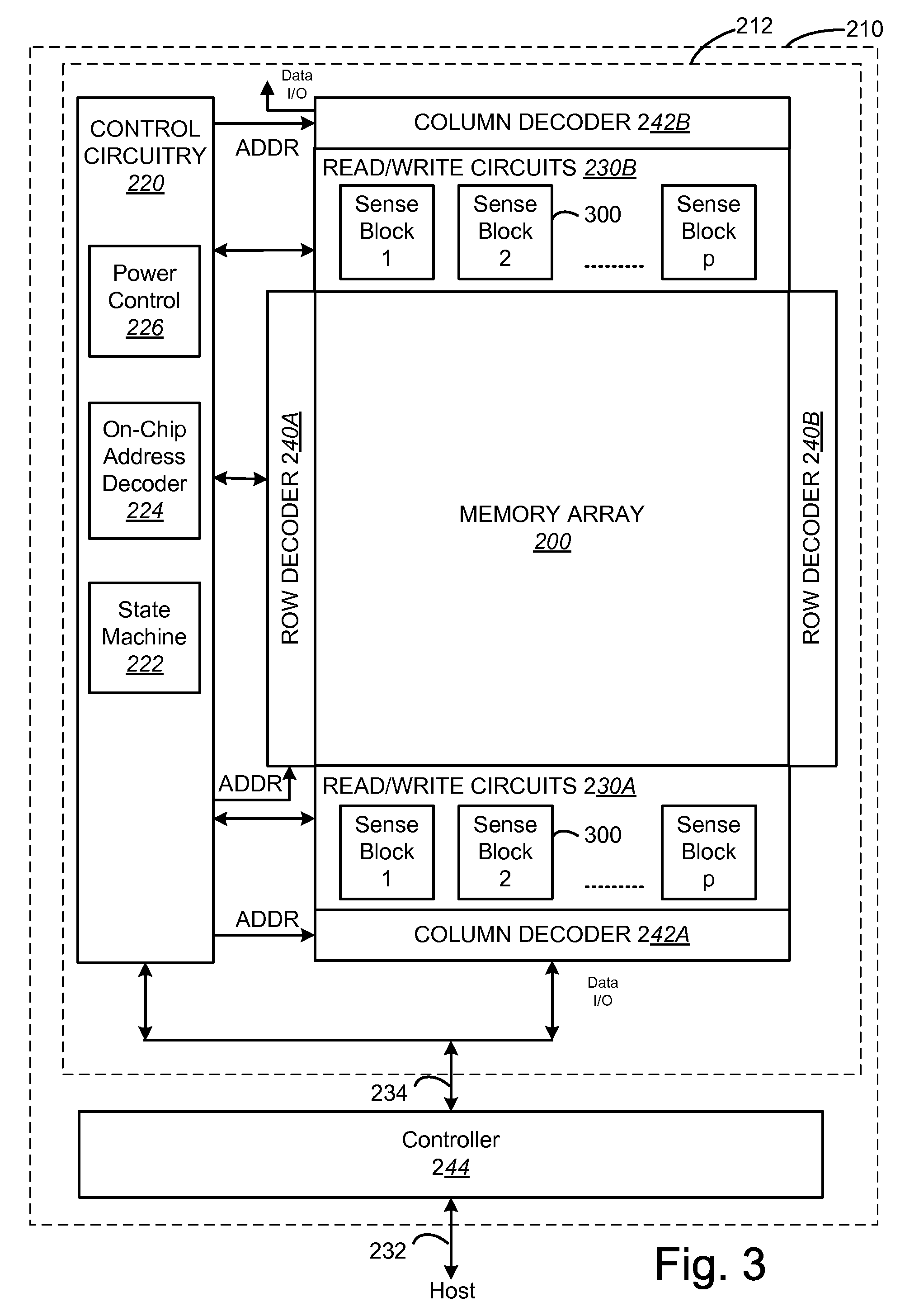 Multiple pass write sequence for non-volatile storage