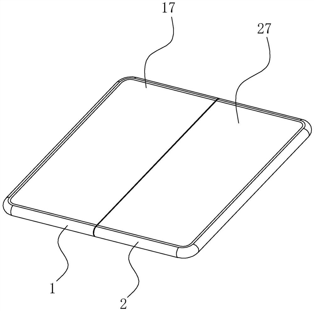 A tablet computer structure that can be held by one hand