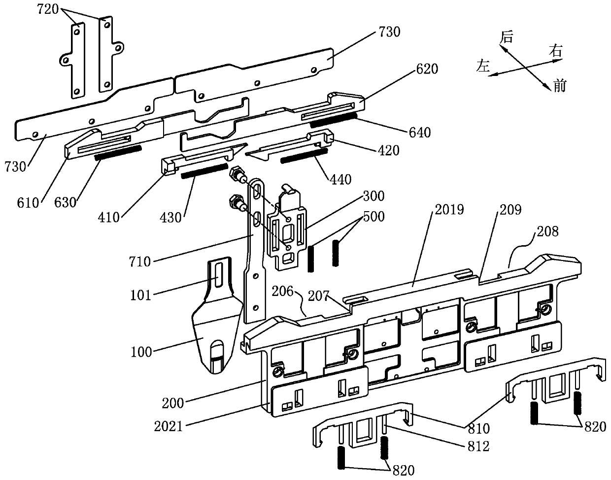 Weft-insertion yarn carrier device for flat knitting machine