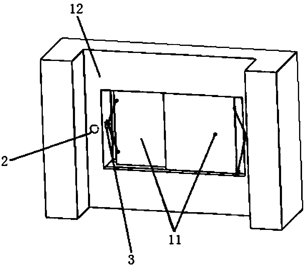 Domestic indoor window safety protecting device