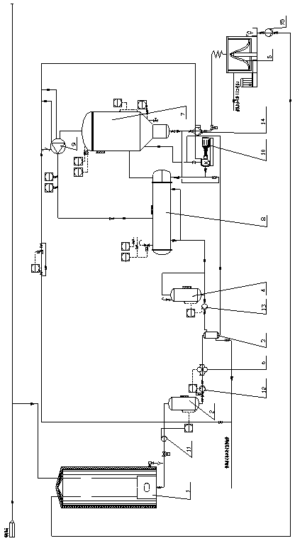 Method for wastewater treatment by using mechanical compression evaporation crystallizer system