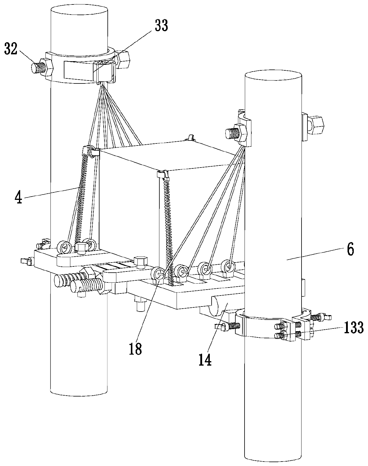 Hoisting construction method for oil-immersed high-voltage transformer