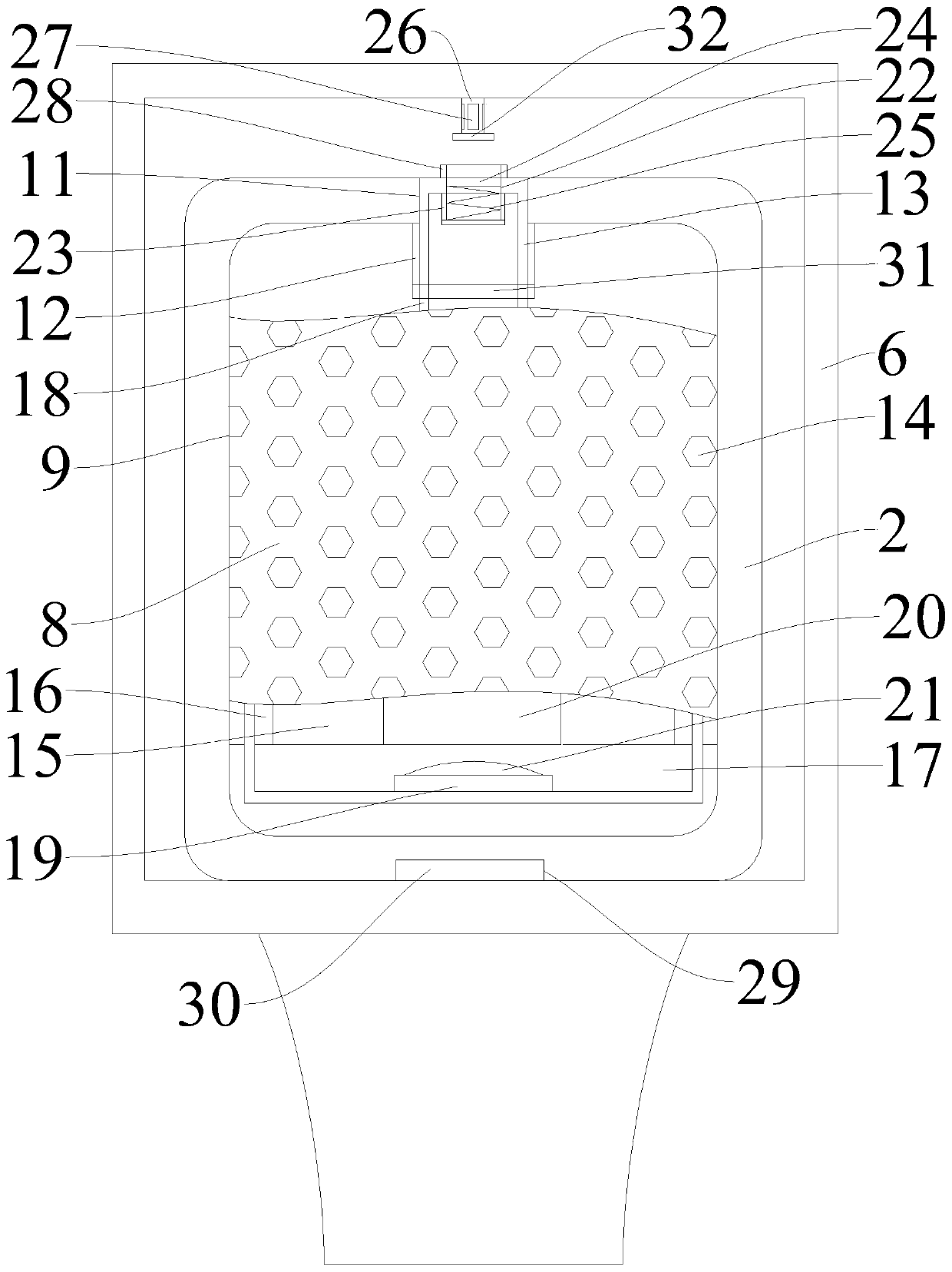 A combined easy-to-load and disassemble shower head