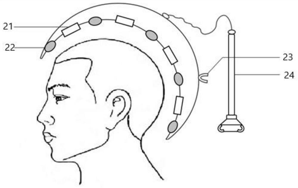 Air coupling ultrasonic hair physical therapy device and method