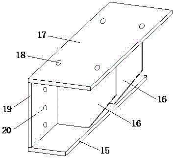 Three-way limiting buffering bridge anti-seismic stop dog structure and arranging and installing method