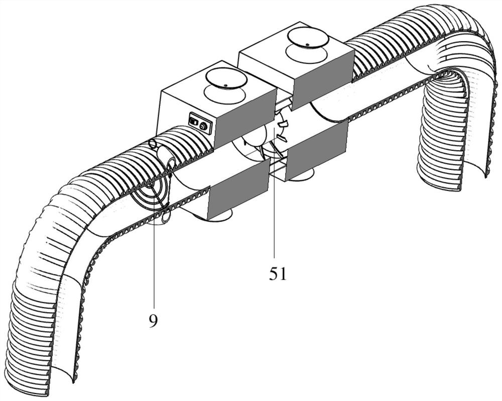 Negative-pressure inlet type filter membrane aerosol microorganism sampler