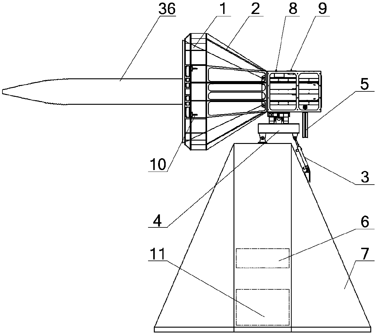 AUV underwater docking device