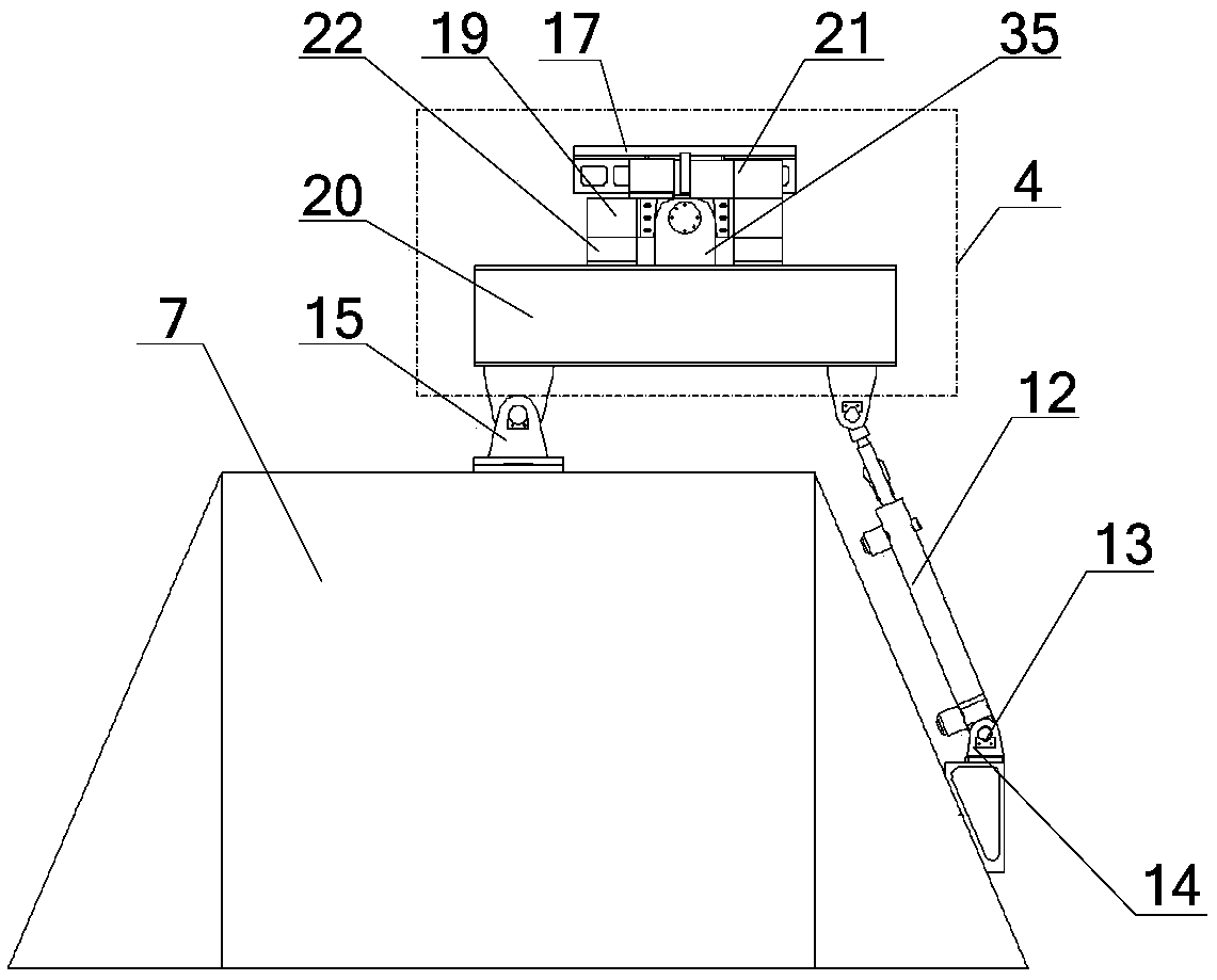 AUV underwater docking device