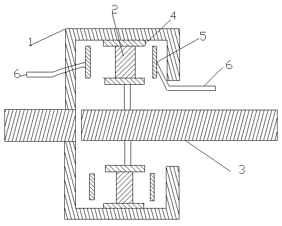 Permanent magnet speed governor for fixing magnetic gap