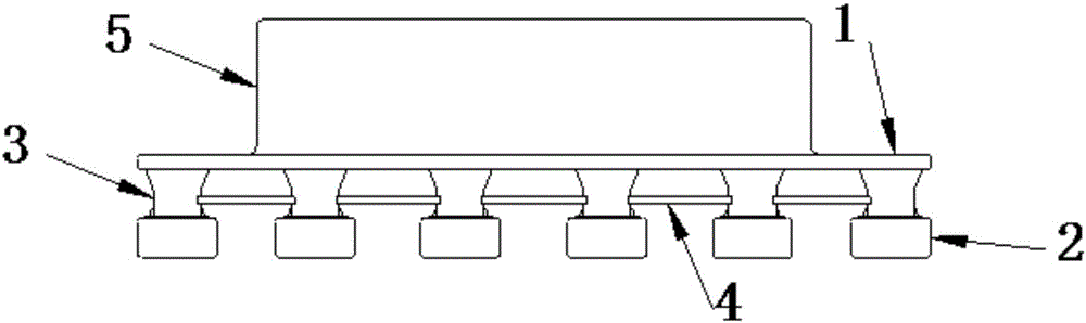 Ultra-large type multi-floating-body semi-submersible floating platform