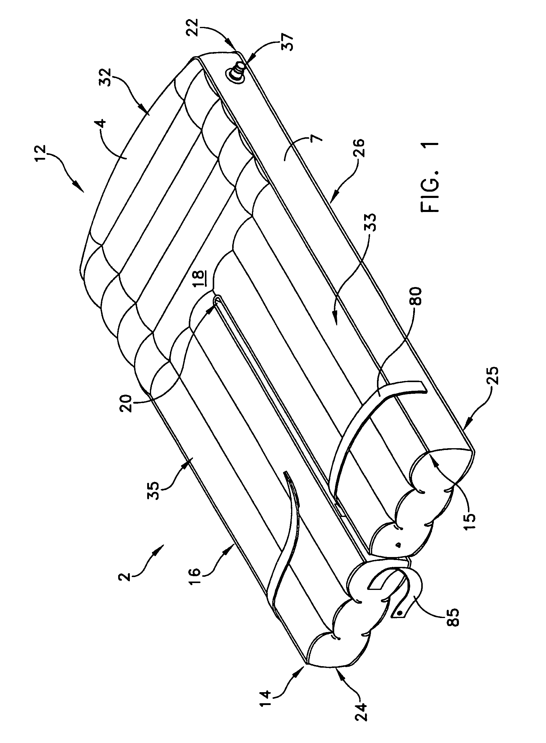 Inflatable transfer mattress