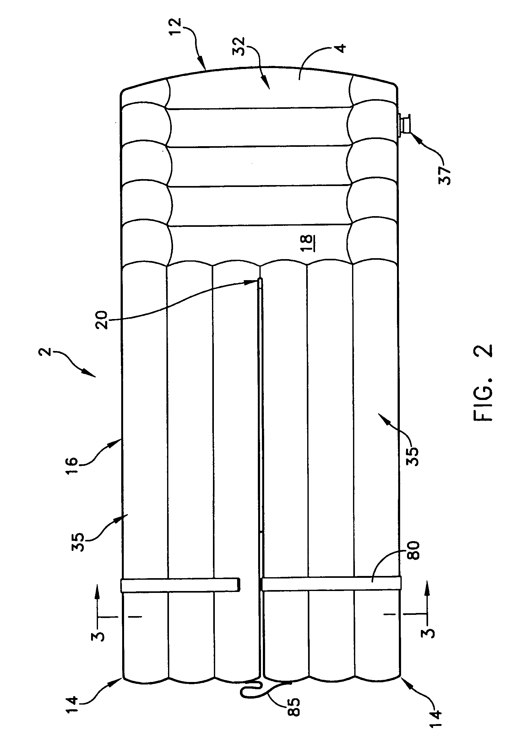 Inflatable transfer mattress