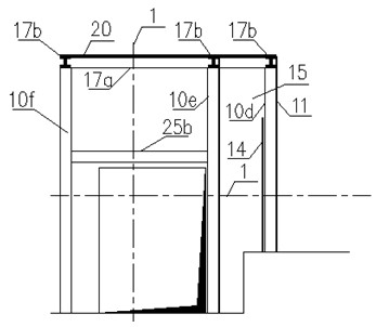 Online anti-collision and anti-radiation device for O-shaped rack