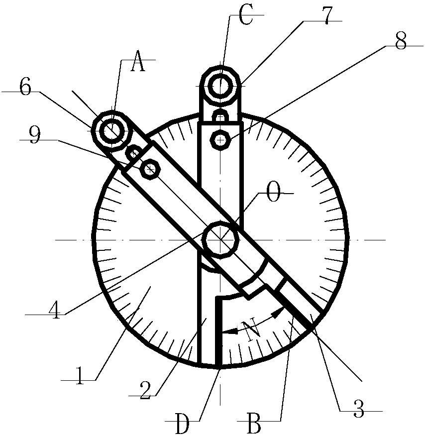 Method for quickly measuring angles of flange holes