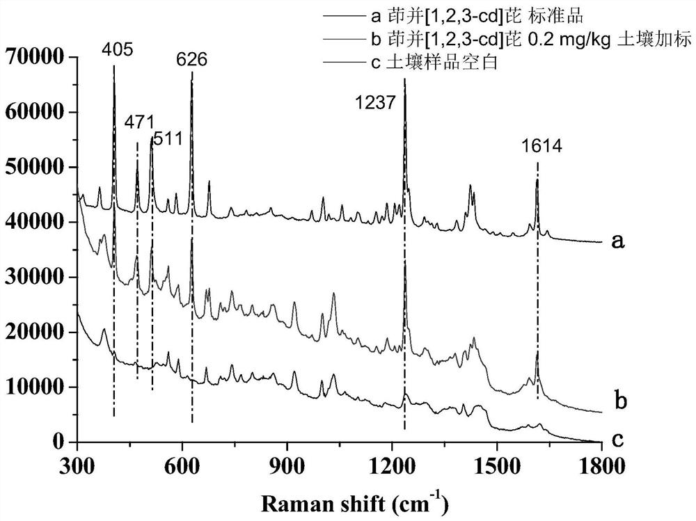 Method for detecting polycyclic aromatic hydrocarbon in soil