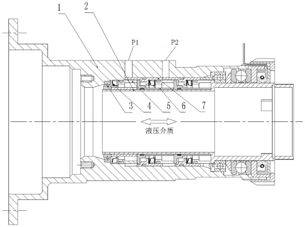 Rotary sealing device controlled by wave spring