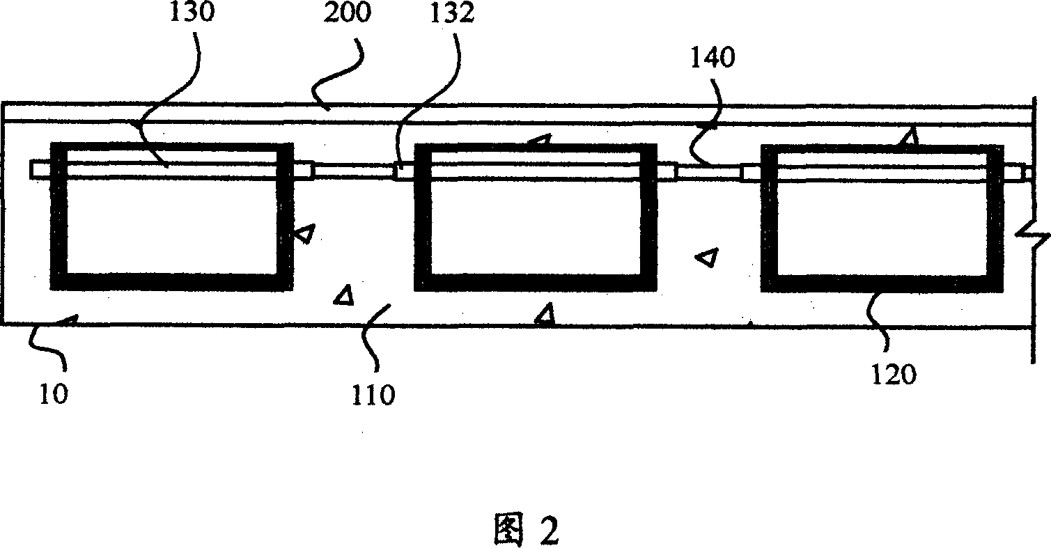 Hollow heating floor slab of reinforcing steel bar concrete cast in-site