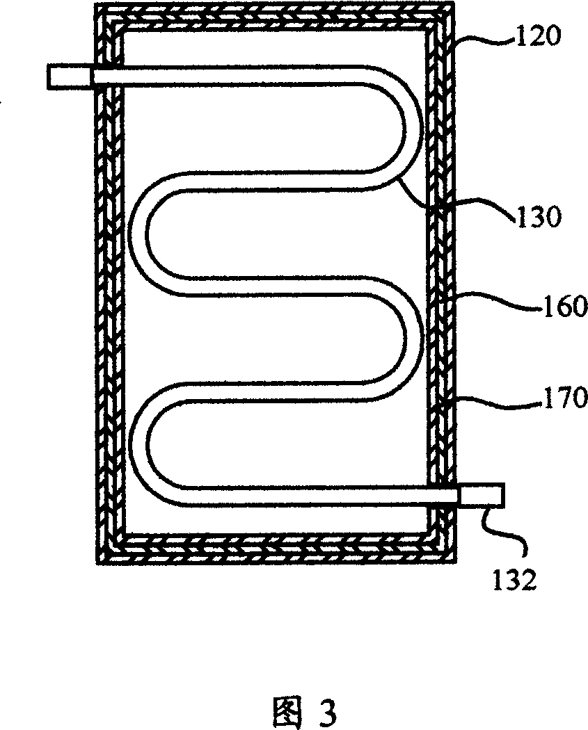 Hollow heating floor slab of reinforcing steel bar concrete cast in-site