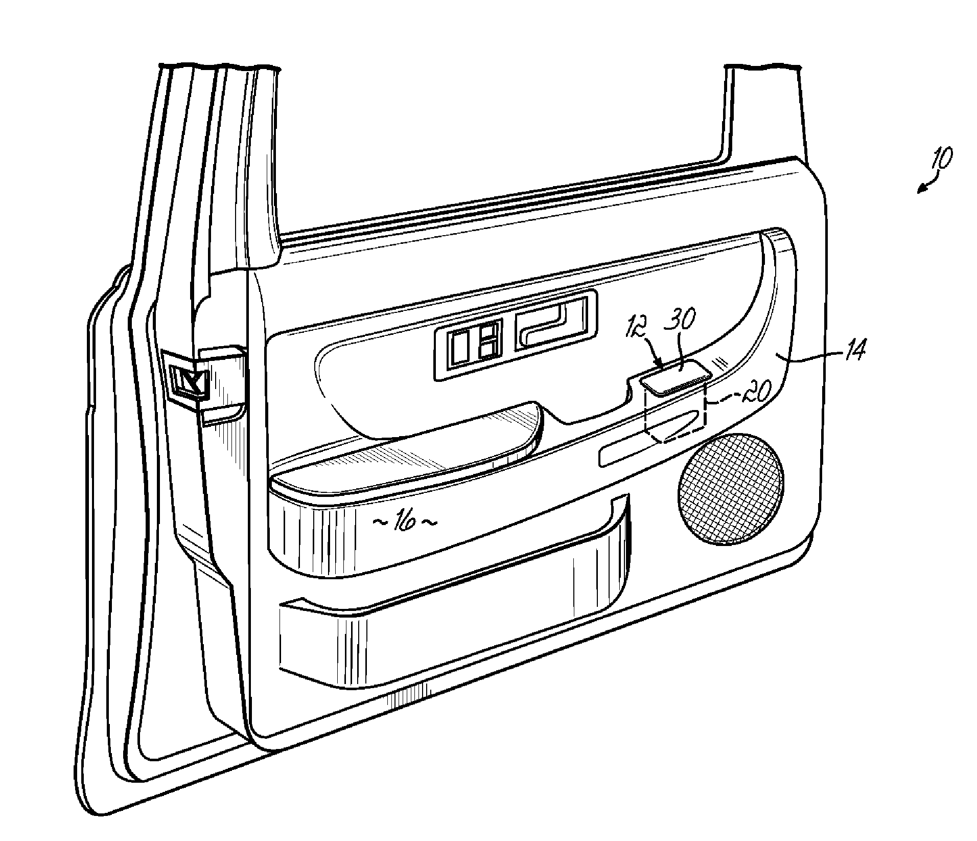 Automotive ashtray having an electroluminescent lamp and method of making the same