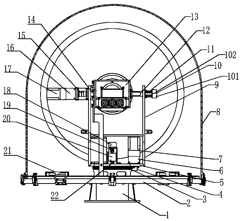 Lightweight integrated X-band meteorological radar structure