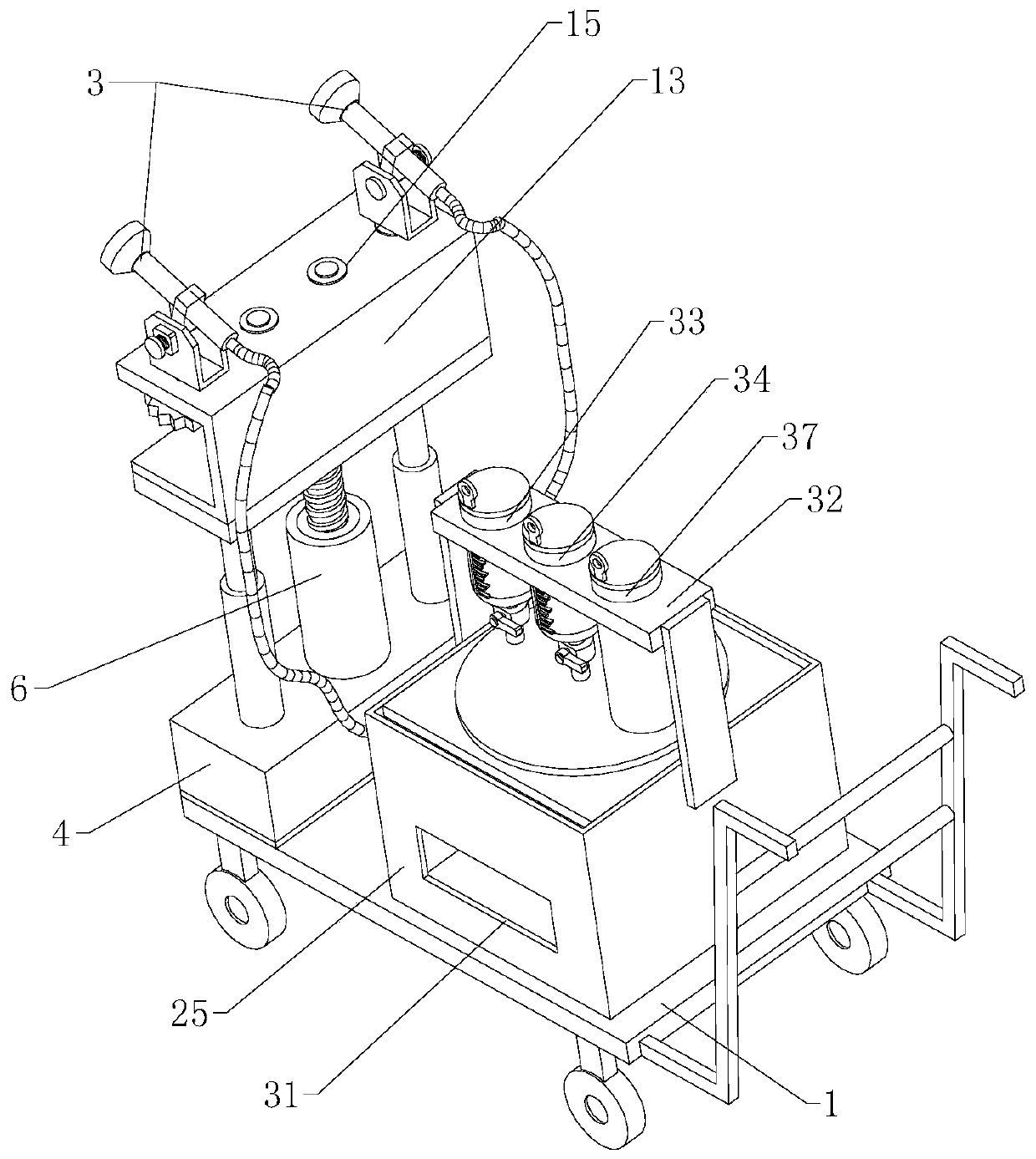 Tree pesticide spraying equipment for municipal gardens