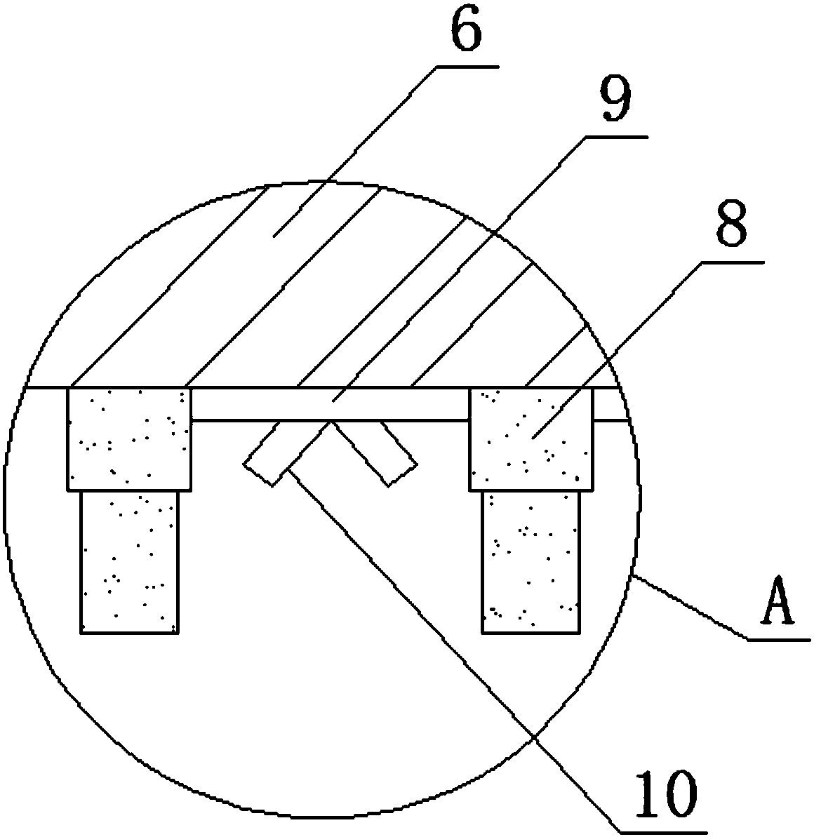 Continuous steel plate punching device