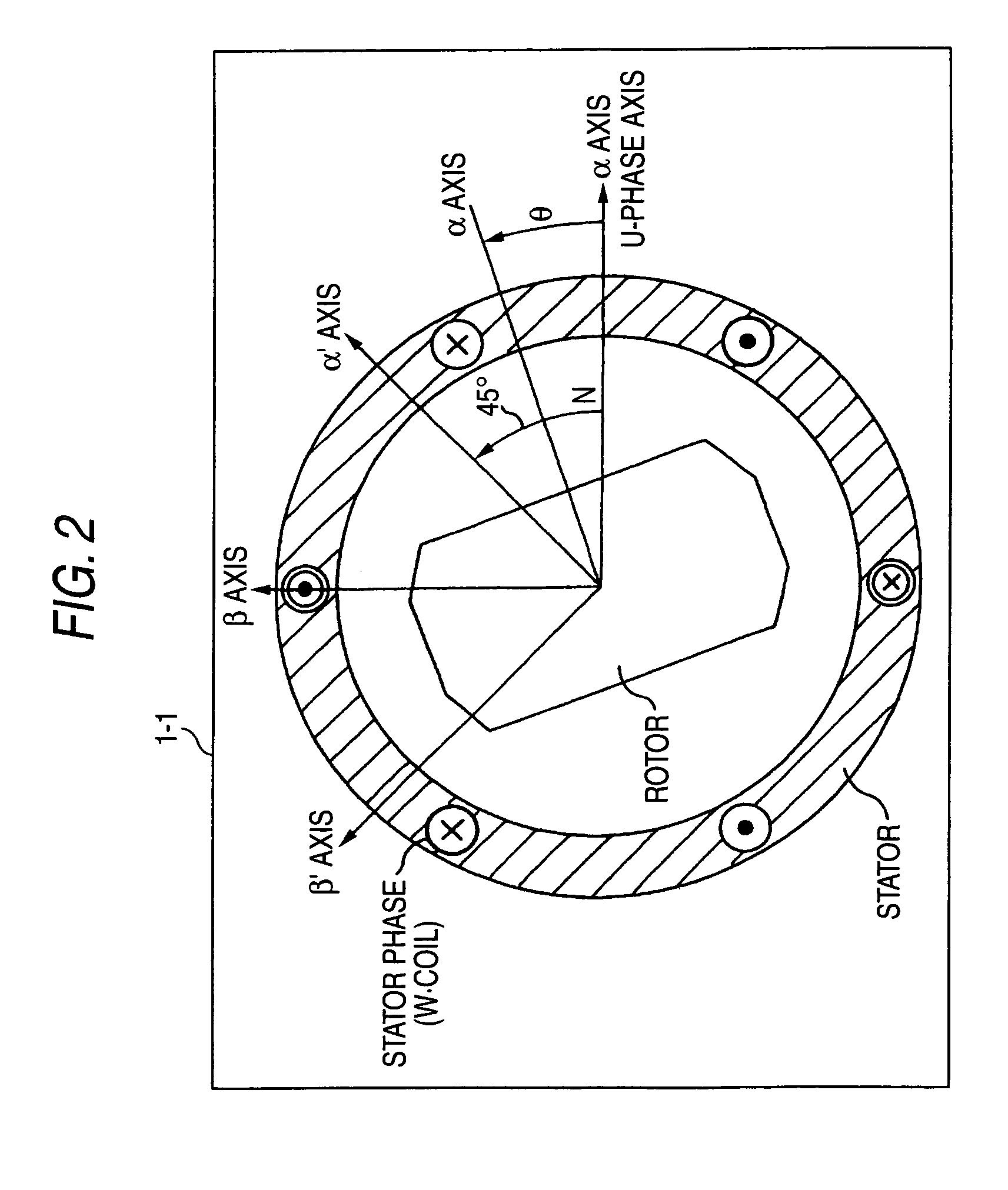 Motor magnetic pole position estimation device and control device