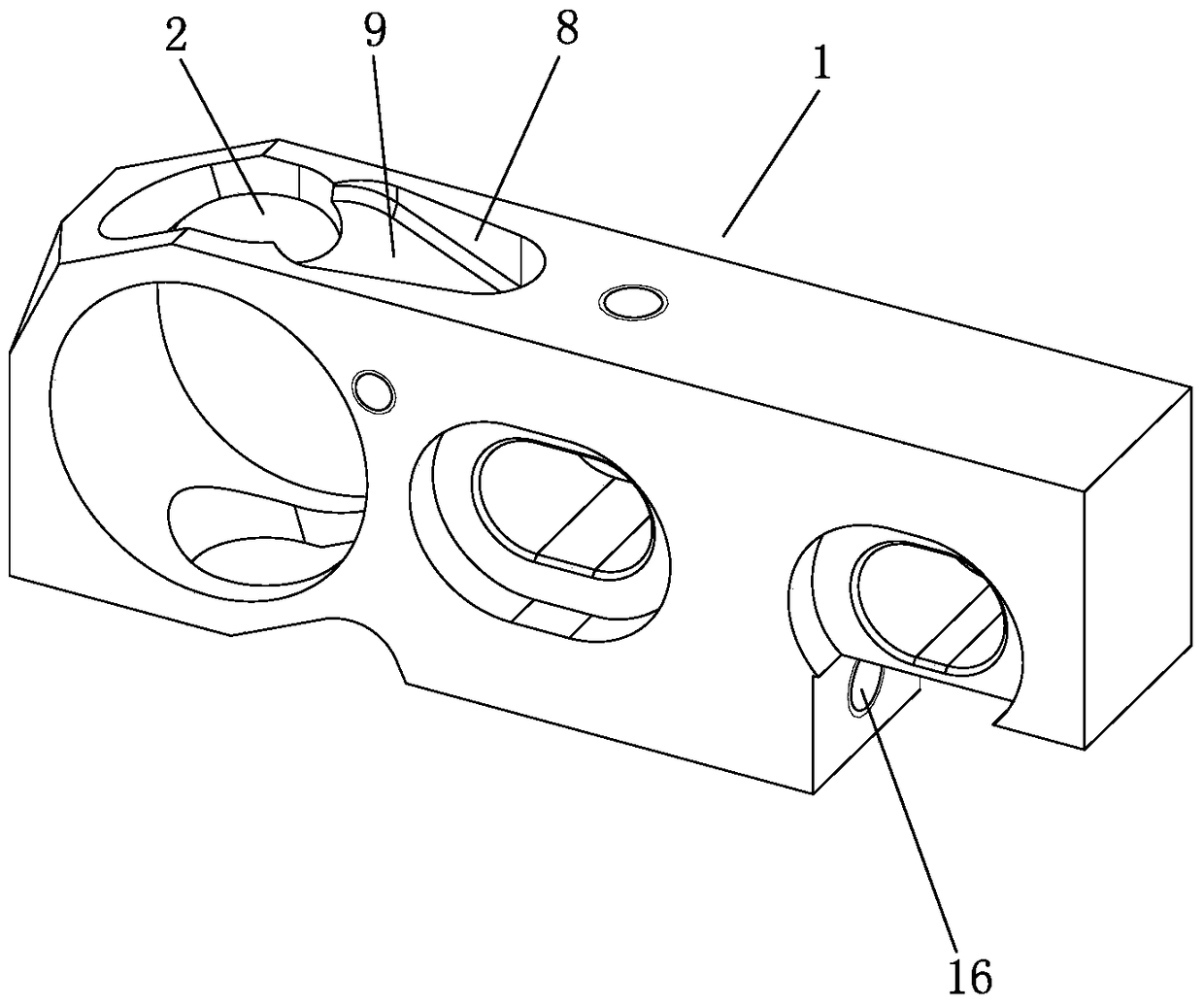 A forced oil return mechanism of looper slide bar on sewing machine