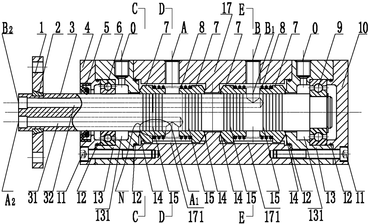 A rotary liquid supply device